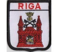 1000 Flags Riga Latvia Flag Embroidered Patch Badge