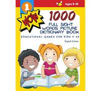 1000 Full Sight Words Picture Dictionary Book English Italian Educational Games for Kids 5 10: First Sight word flash cards learning activities to ... your child to read short sentences strips