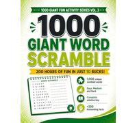 1000 Giant Word Scramble Puzzles: Large Print Anagram and Unscramble Puzzle Book for Adults with Answer Key, Book 3 of the 1000 Giant Fun Activity Series