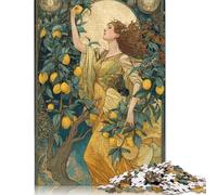1000 Golden Grove Goddess Creative Square Jigsaw Puzzles for Adults, Wooden Puzzles Unique Challenge Games 1000pcs (75x50cm)