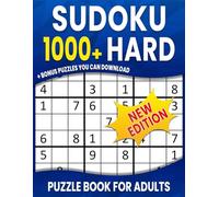 1000+ Hard Sudoku Puzzle Book for Adults: ALL HARD Sudoku Puzzles Book With Full Solutions ( 1000+ Sudoku for Adults )