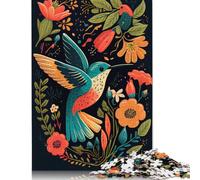 1000 Hummingbird Kid Bird Jigsaw Puzzles for Adults Teenager & Wooden Puzzles Family Games 1000pcs (75x50cm)