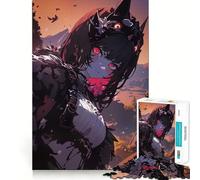 1000 Jigsaw Puzzle Anime Girl with Red Eyes Smooth Cut Play Mind Game Gift Restful Play Time Christmas Art Piece (38x26cm)