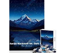 1000 Jigsaw Puzzle Aoraki Mackenzie Dark Sky Adult Jigsaw Puzzles Difficult Challenge Every Piece Is Unique - Challenging Game And Family Play (38x26cm)