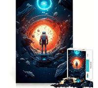 1000 Jigsaw Puzzle Astronaut And The Unknown Smooth Cut Play Mind Game Gift Restful Play Time Christmas Art Piece (38x26cm)
