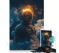 1000 Jigsaw Puzzle Astronaut II Space Smooth Cut Play Mind Game Gift Restful Play Time Christmas Art Piece (50x75cm)