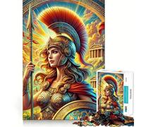 1000 Jigsaw Puzzle Athena Greek Goddess Smooth Cut Play Mind Game Gift Restful Play Time Christmas Art Piece (38x26cm)