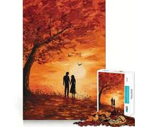 1000 Jigsaw Puzzle Autumn Romance Smooth Cut Play Mind Game Gift Restful Play Time Christmas Art Piece (38x52cm)