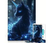 1000 Jigsaw Puzzle Baby Unicorn in Enchanted Forest Smooth Cut Play Mind Game Gift Restful Play Time Christmas Art Piece (38x26cm)