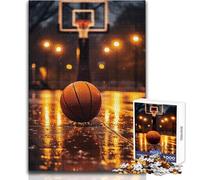 1000 Jigsaw Puzzle Basketball Nostalgia Peaceful And Satisfying Pastime Perfect Interlock Precision Cut Toy Size 50x75cm