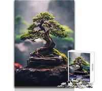 1000 Jigsaw Puzzle Bonsai Tree Nature Peaceful And Satisfying Pastime Perfect Interlock Precision Cut Toy Size 38x26cm