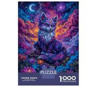 1000 Jigsaw Puzzle Celestial Fox in Lotus Garden Jigsaw for Adults Brain Teaser Game Perfect Decoration Unique Birthday And Xmas Gifts 38x26cm/1000pcs