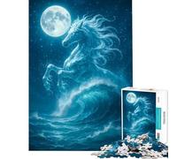 1000 Jigsaw Puzzle Celestial Horse Rising from The Ocean Difficult And Challenge Analysis And Logic Educational Games Suitable for People Aged 14 And Above (38x26cm)