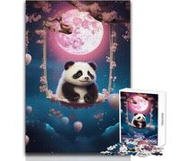 1000 Jigsaw Puzzle Chilling Panda Peaceful And Satisfying Pastime Perfect Interlock Precision Cut Toy Size 50x75cm