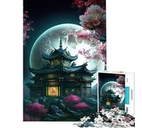 1000 Jigsaw Puzzle Chinese Palace Moon Difficult And Challenge Analysis And Logic Educational Games Suitable for People Aged 14 And Above (50x75cm)