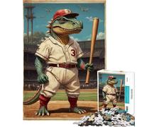 1000 Jigsaw Puzzle Cretaceous Dino Champion Educational Challenge Tough Challenge Family Game Suitable for People Aged 14 And Above (38x26cm)