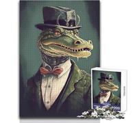 1000 Jigsaw Puzzle Crocodile Magic Powers Peaceful And Satisfying Pastime Perfect Interlock Precision Cut Toy Size 50x75cm