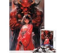 1000 Jigsaw Puzzle Devil Girl Adult Jigsaw Puzzles Difficult Challenge Every Piece Is Unique - Challenging Game And Family Play (50x75cm)