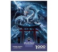 1000 Jigsaw Puzzle Dragon Fighting Fantasy Jigsaw for Adults Brain Teaser Game Perfect Decoration Unique Birthday And Xmas Gifts 38x26cm/1000pcs