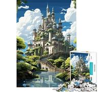 1000 Jigsaw Puzzle Fantasy Cloud Castle River Fun Activities at Home Hand Speed Race Educational Game for And from 14 Years And over (38x52cm)