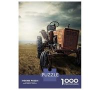 1000 Jigsaw Puzzle Field Commander - This Is Tractor Name. Jigsaw for Adults Brain Teaser Game Perfect Decoration Unique Birthday And Xmas Gifts 38x26cm/1000pcs