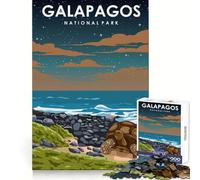 1000 Jigsaw Puzzle Galapagos at Night Accurate Cut Fun Brain Challenge Fun Rest Time Game Xmas Art Gift (38x26cm)