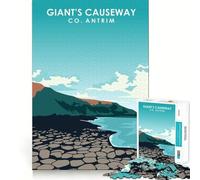 1000 Jigsaw Puzzle Giants Causeways Ireland Seamless Cut Game Smart Mind Activity Peaceful Play Fun Birthday Hobby Gift (38x26cm)