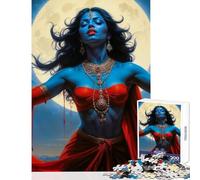 1000 Jigsaw Puzzle Goddess Kali Divine Presence Home Decoration Toys Gift For Birthdays Practical Game Suitable for Desktop Decoration Size 38x26cm