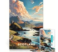 1000 Jigsaw Puzzle Isle of Skye Landscape Flawless Cut Fun Problem Solve Fun Free Play Game Xmas Art Gift (38x26cm)