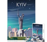 1000 Jigsaw Puzzle Kyiv Kiev Ukraine Art Adult Jigsaw Puzzles Difficult Challenge Every Piece Is Unique - Challenging Game And Family Play (38x26cm)