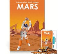 1000 Jigsaw Puzzle Mars Football League Flawless Cut Fun Problem Solve Fun Free Play Game Xmas Art Gift (50x75cm)