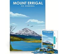 1000 Jigsaw Puzzle Mount Errigal Travel Print Flawless Cut Fun Problem Solve Fun Free Play Game Xmas Art Gift (38x52cm)