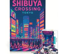 1000 jigsaw puzzle Neon Dreams of Tokyo | Stress Reliever Train your brain and hands Challenging Game Gifts 38x26cm