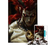 1000 Jigsaw Puzzle Redhead Gold Demon Vampire Challenging To Complete Difficult Hard Educational Games Suitable for People Aged 14 And Above (50x75cm)