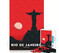 1000 Jigsaw Puzzle Rio De Janeiro Brazil Flawless Cut Fun Problem Solve Fun Free Play Game Xmas Art Gift (50x75cm)