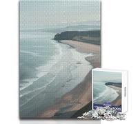 1000 Jigsaw Puzzle Serene Coastal Expanse Peaceful And Satisfying Pastime Perfect Interlock Precision Cut Toy Size 50x75cm