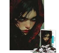 1000 Jigsaw Puzzle Shadowed Gaze︰ Dark Enchantress for Birthday, Chrismas Home Art Decor Educational Games Suitable for People Aged 14 And Above (38X26cm)