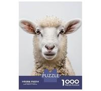 1000 Jigsaw Puzzle Sheep Face Jigsaw for Adults Brain Teaser Game Perfect Decoration Unique Birthday And Xmas Gifts 38x26cm/1000pcs