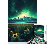 1000 Jigsaw Puzzle Sunflowers Jigsaws for Adults Puzzle Difficult Challenge Fun Activities at Home Unique Challenge Game (50x75cm)