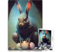 1000 Jigsaw Puzzle The Evil Rabbit Peaceful And Satisfying Pastime Perfect Interlock Precision Cut Toy Size 38x26cm