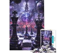 1000 Jigsaw Puzzle The Time of Chess for Birthday, Chrismas Home Art Decor Educational Games Suitable for People Aged 14 And Above (38X26cm)