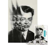 1000 Jigsaw Puzzle The Watcheful Devil Fun Games Addictive Toys to Cultivate Patience Secret Santa Gifts Learning Educational (Size 38x26cm)