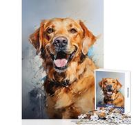 1000 Jigsaw Puzzle Yellow Labrador Retriever Adult Jigsaw Puzzles Difficult Challenge Every Piece Is Unique - Challenging Game And Family Play (38x52cm)