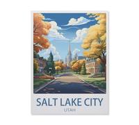 1000 Jigsaw Puzzles for Adults，Salt Lake City, Utah，Leisure Entertainment Children Toys Home Decoration Art-Mj253TY 38x52cm