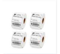 1000 Labels - 4 x 6 Direct Thermal Labels, self-Adhesive Shipping and Address Labels Compatible with MUNBYN, Rollo and Zebra (250Labels per Roll x 4). BPA Free Premium Royal Mail, Evri, Etsy Label