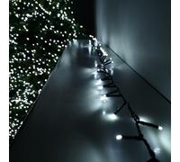1000 LED 25m Premier Christmas Outdoor Multi Function Timer Lights in Cool White