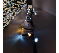 1000 LED 25m Premier TreeBrights Indoor Outdoor Christmas Multi Function Mains Operated String Lights with Timer in Cool & Warm White Samuel Alexander White One Size