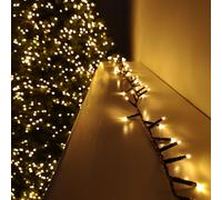 Premier 1000 Vintage LED Christmas Lights with Multi Mains Timer - Amber