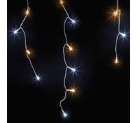 (1000 LED, Warm White & Cool White) NETTA Icicle Lights with Timer and 8 Light Modes