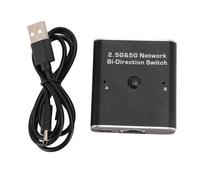 1000 Mbps Network Switch, 2 in 1 Out or 1 in 2 Out Bidirectional RJ45 Network Splitter, High Speed 2.5G 5G Ethernet Switcher with Aluminum Alloy Case for Stable Fast Connection